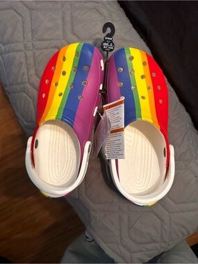 Crocs Classic Clog - Rainbow men 7 women 9 NWT